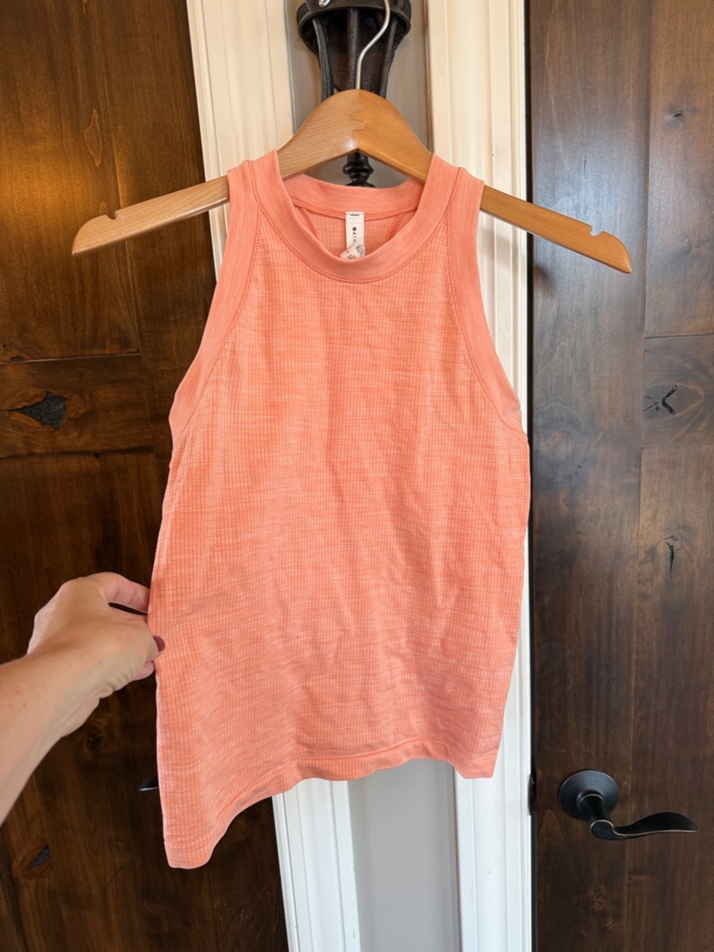 Athleta Sleeveless Coral Rib Tank Top M